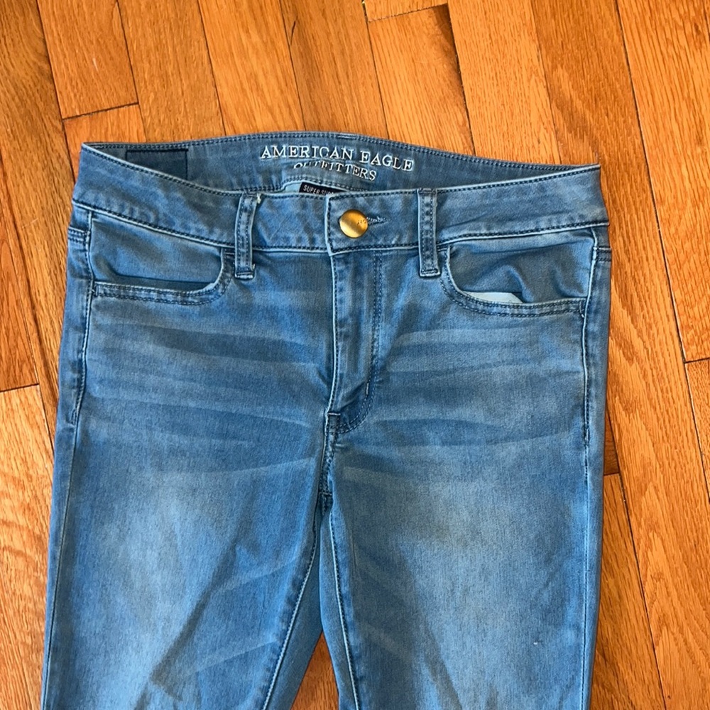 Size 8 Long Jeggings AE Jeans Super Super Stretch